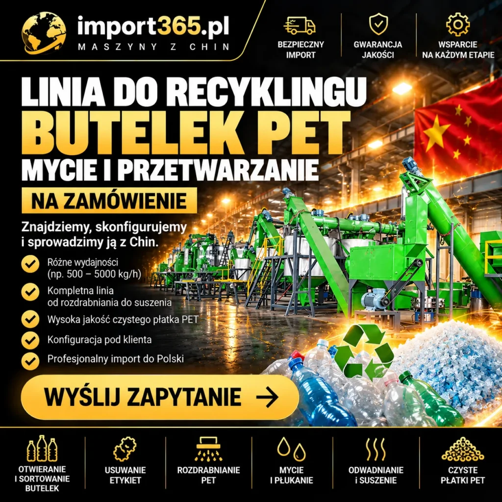 Linia do recyklingu butelek PET