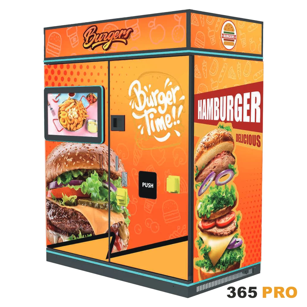 Automat z burgerami i gorącymi przekąskami 365 PRO – do 55 smaków