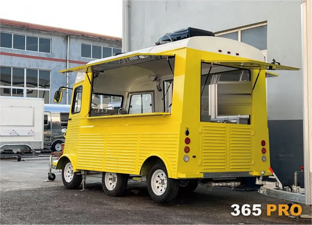 Food truck retro w stylu francuskiego vana HY 365 PRO