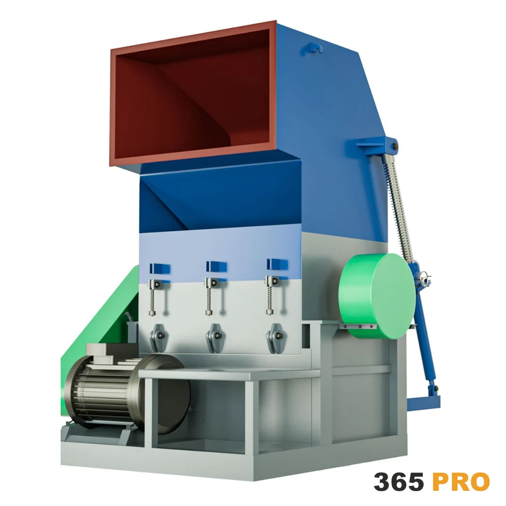 Kruszarka do plastiku i butelek PET 365 PRO – 22–110 kW, mokra lub sucha