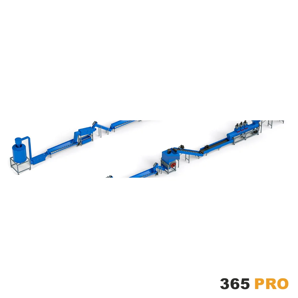 Linia do recyklingu butelek PET (mycie na płatki) 365 PRO – 500 do 6000 kg/h
