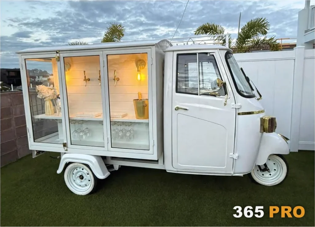 Trójkołowy food truck – mobilny bar i kawiarnia 365 PRO